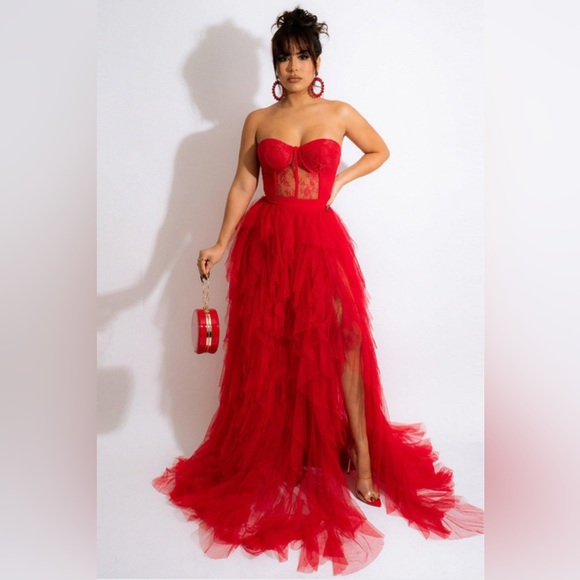 Stunning Dress for night party ,sexy tulle prom gown   cg9600 main image 1